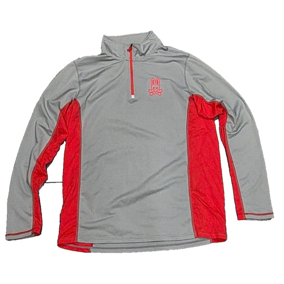 Psycho Bunny Other - Psycho Bunny Drake Full Zip Gray Hoodie Y2K quarter zip Sweatshirt M A004135